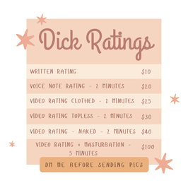 The Best Dick Ratings