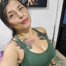 Hairy Sexy girl with beautiful hair