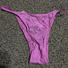 Bright pink cheeky panties with heart