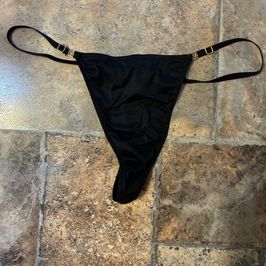 Black soft g string