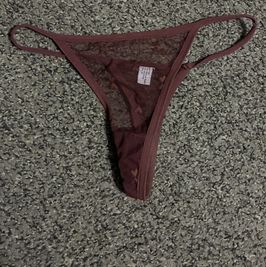 Dark brown thong