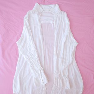 Oversized button up top from vids