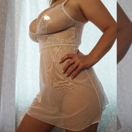 Worn wedding night dress