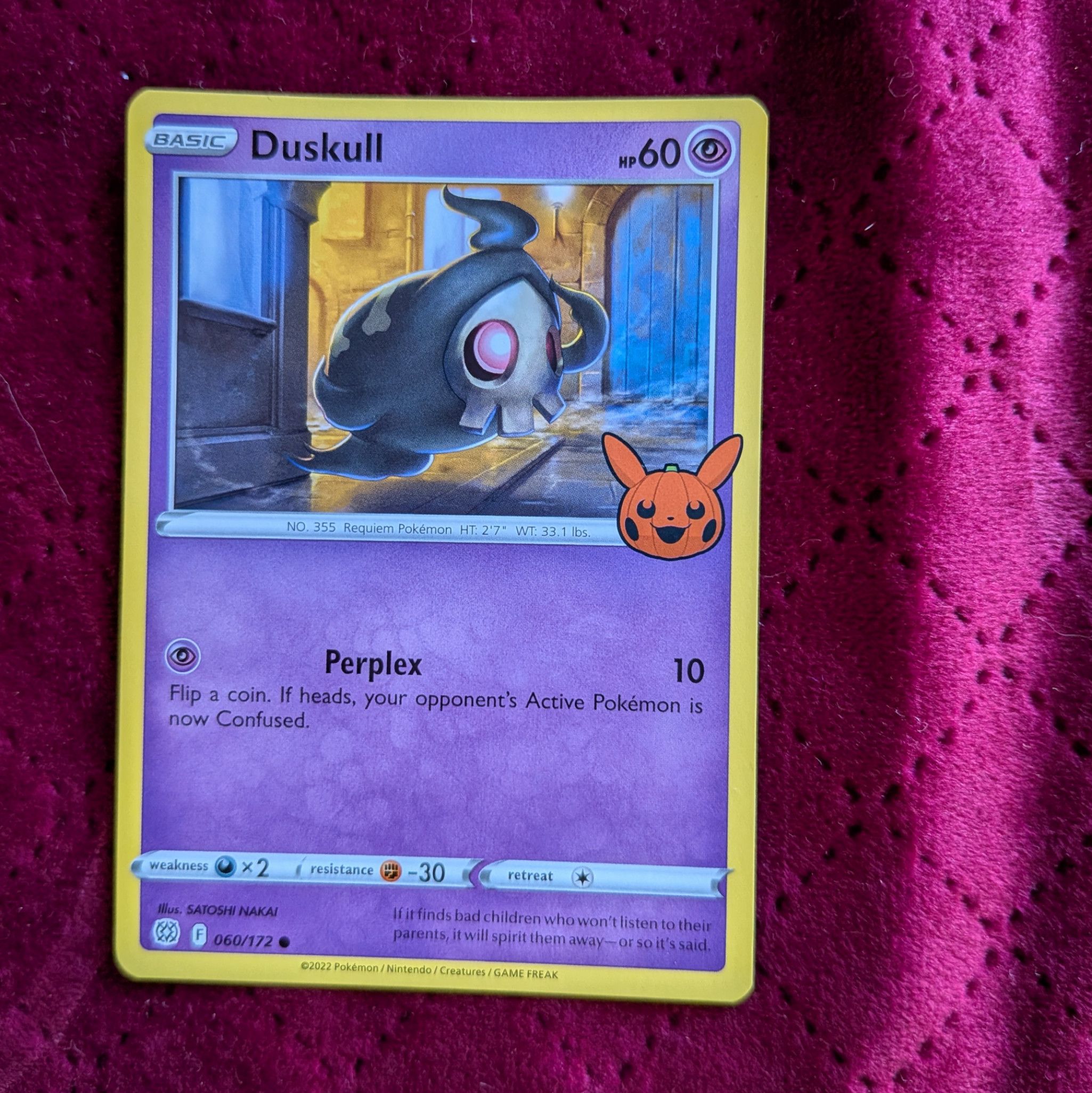 Duskull Pokemon Card