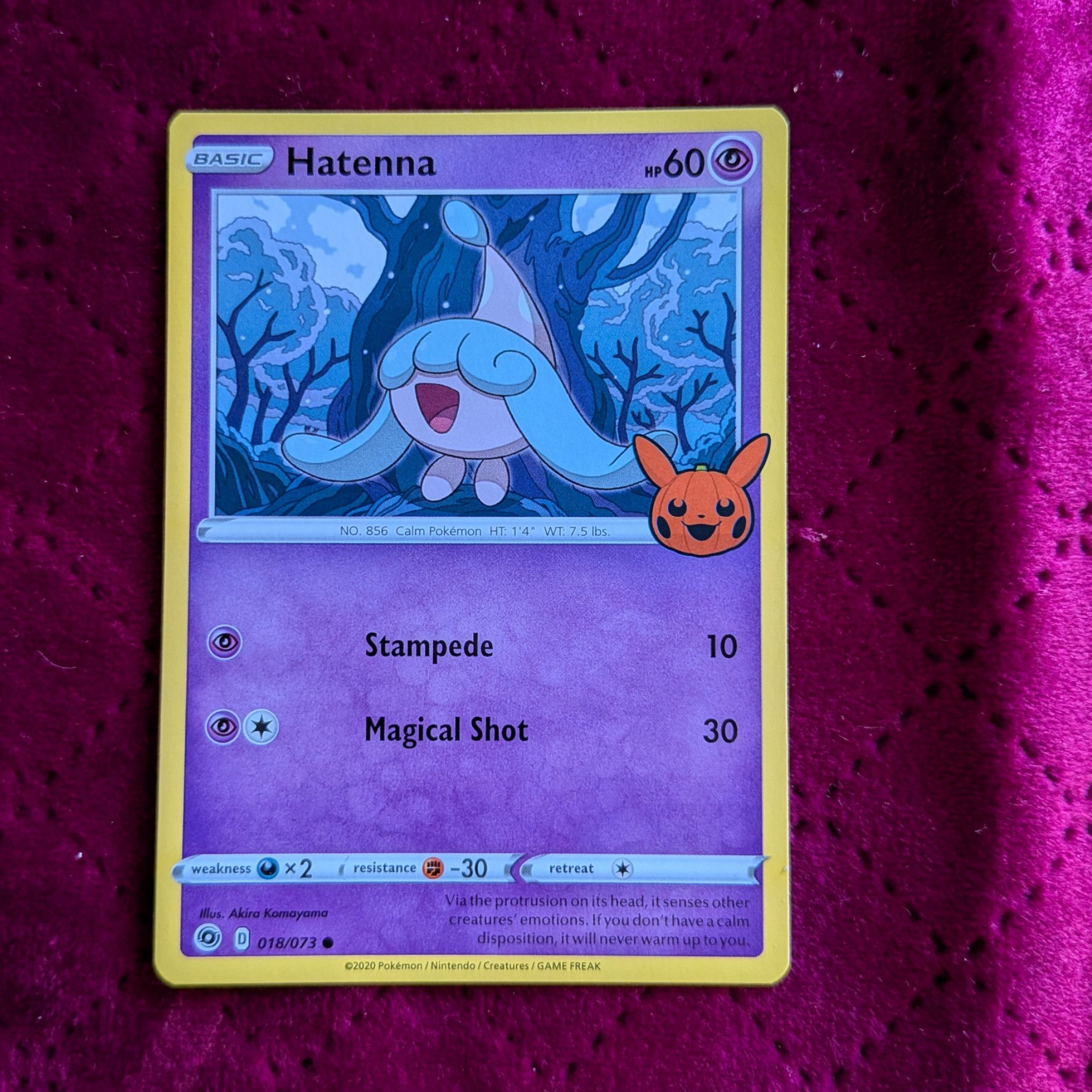 Hatenna Pokemon card