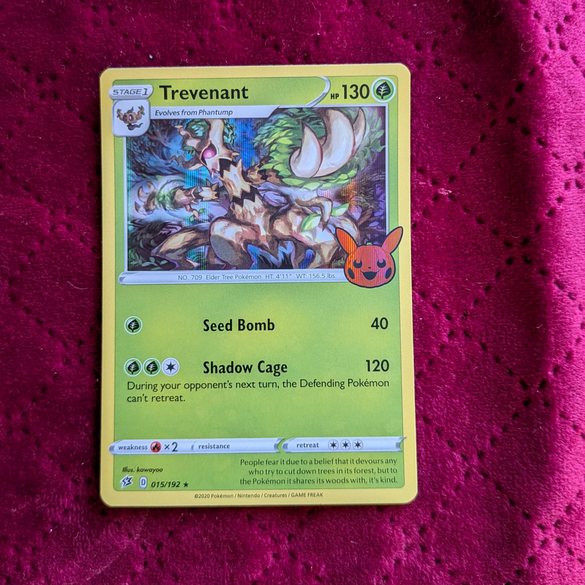 Trevenant Pokemon Card