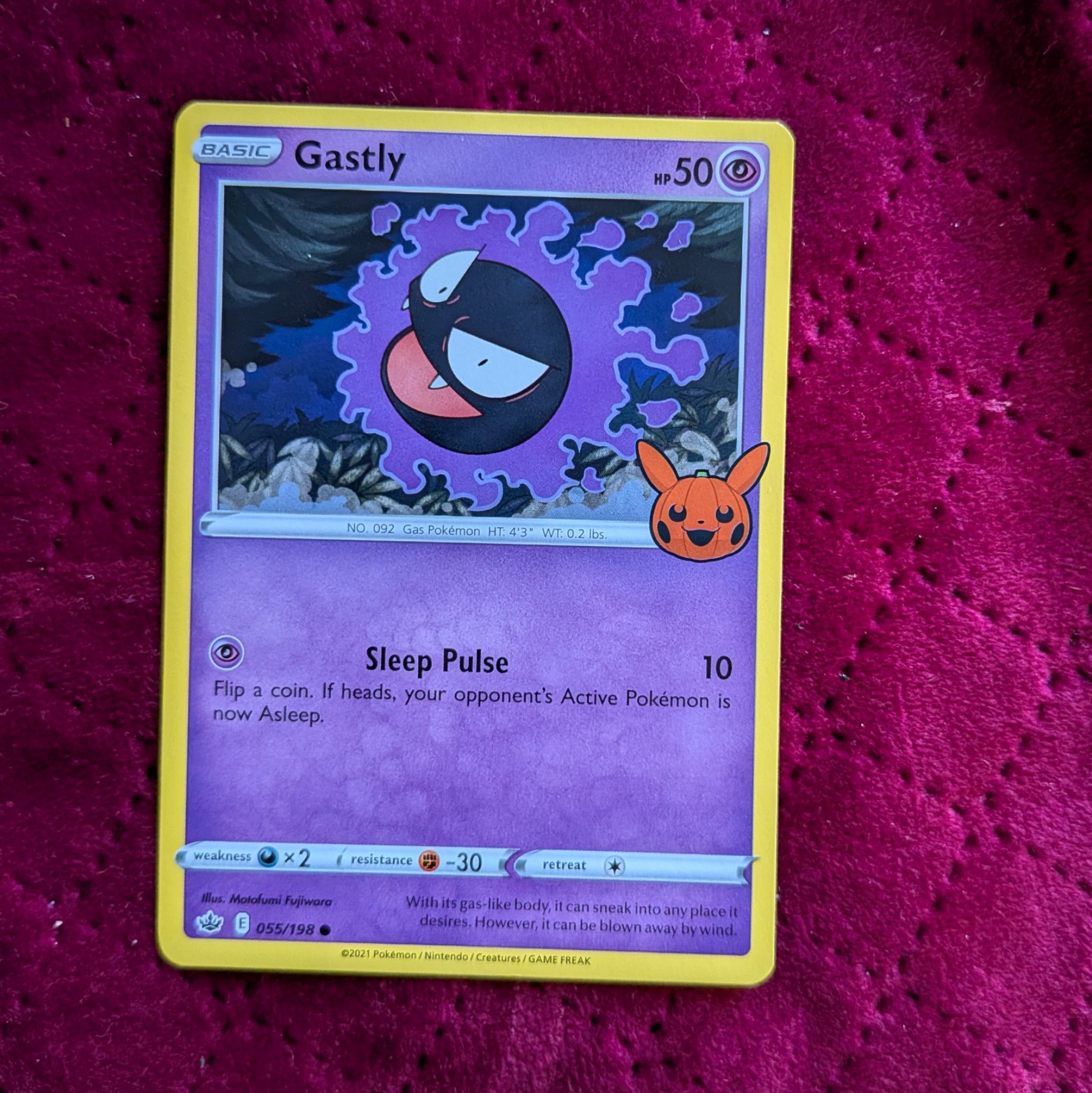 Gastly Pokemon Card