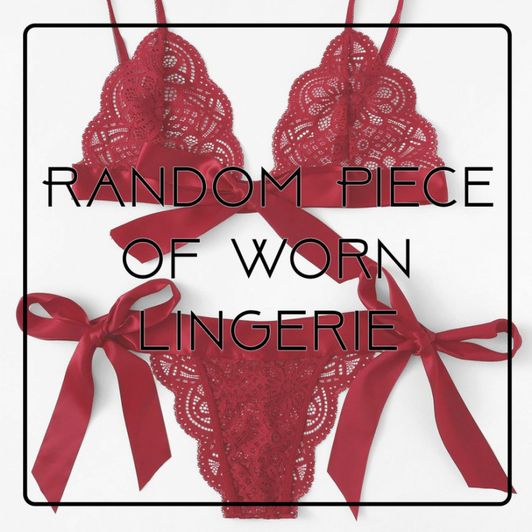 Own A Set Of My Worn Lingerie!