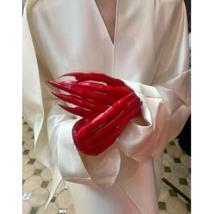 Custom Red Latex Gloves