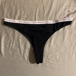 Tommy navy blue cotton thong