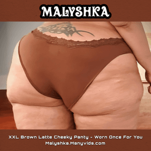 Brown Latte Cheeky Panty by Malyshka