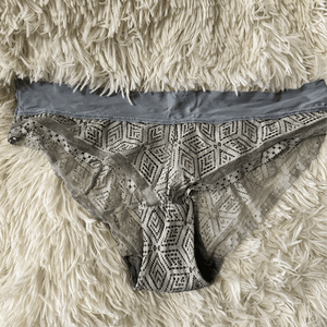 Gray seethrough panties