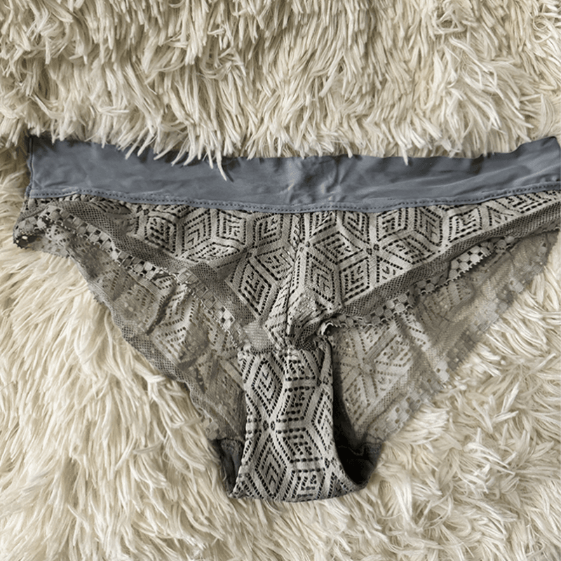 Gray seethrough panties