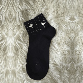 Cute socks with a brooch