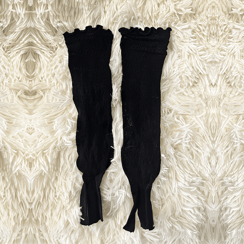 Unusual lace stockings