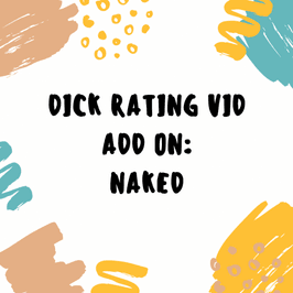 Naked Dick Rating Vid ADD ON