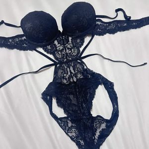 Strappy Black Lace Lingerie