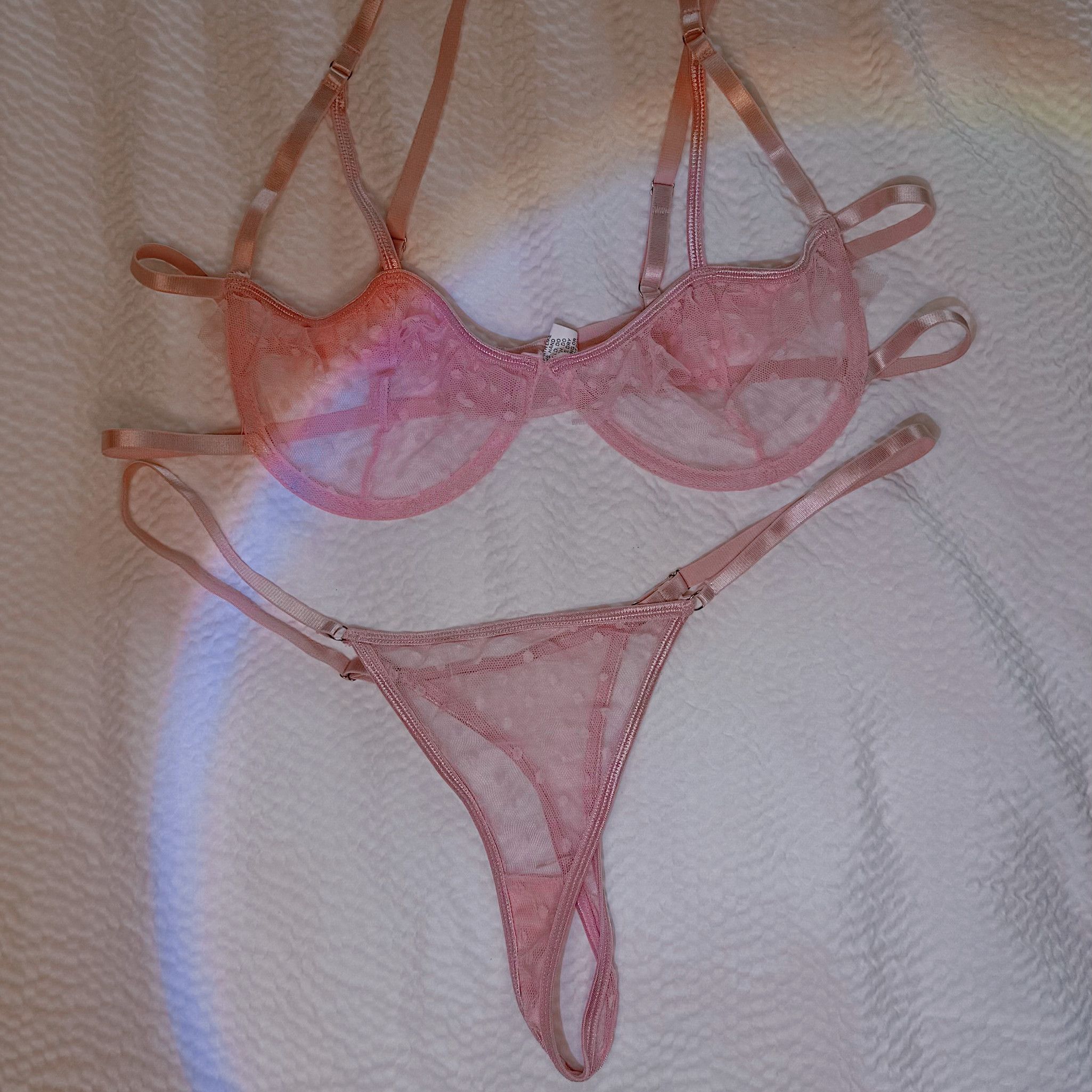 PINK LINGERIE SET