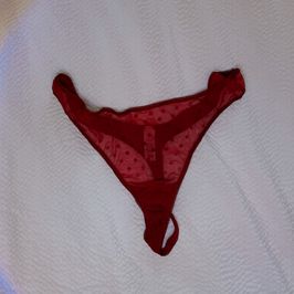 RED POLKA DOT THONG
