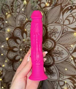 Pink Suction Dildo