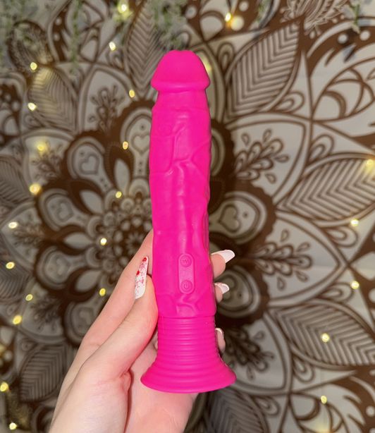 Pink Suction Dildo