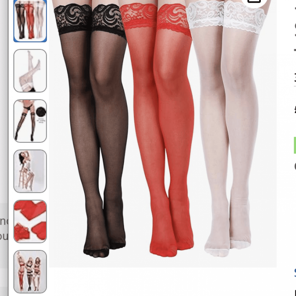 1 Pair of Stockings with my Spit or Fluids