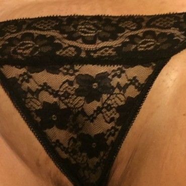 Black Lace Thong