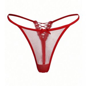 buy a pair of lace thongs that I wore RED