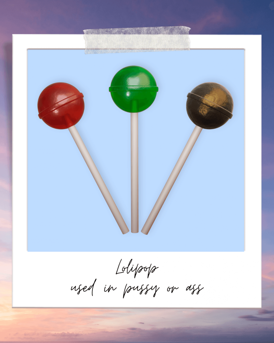 Pussy or Ass lollipop