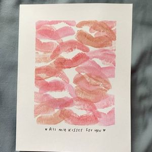 Kisses card with your name