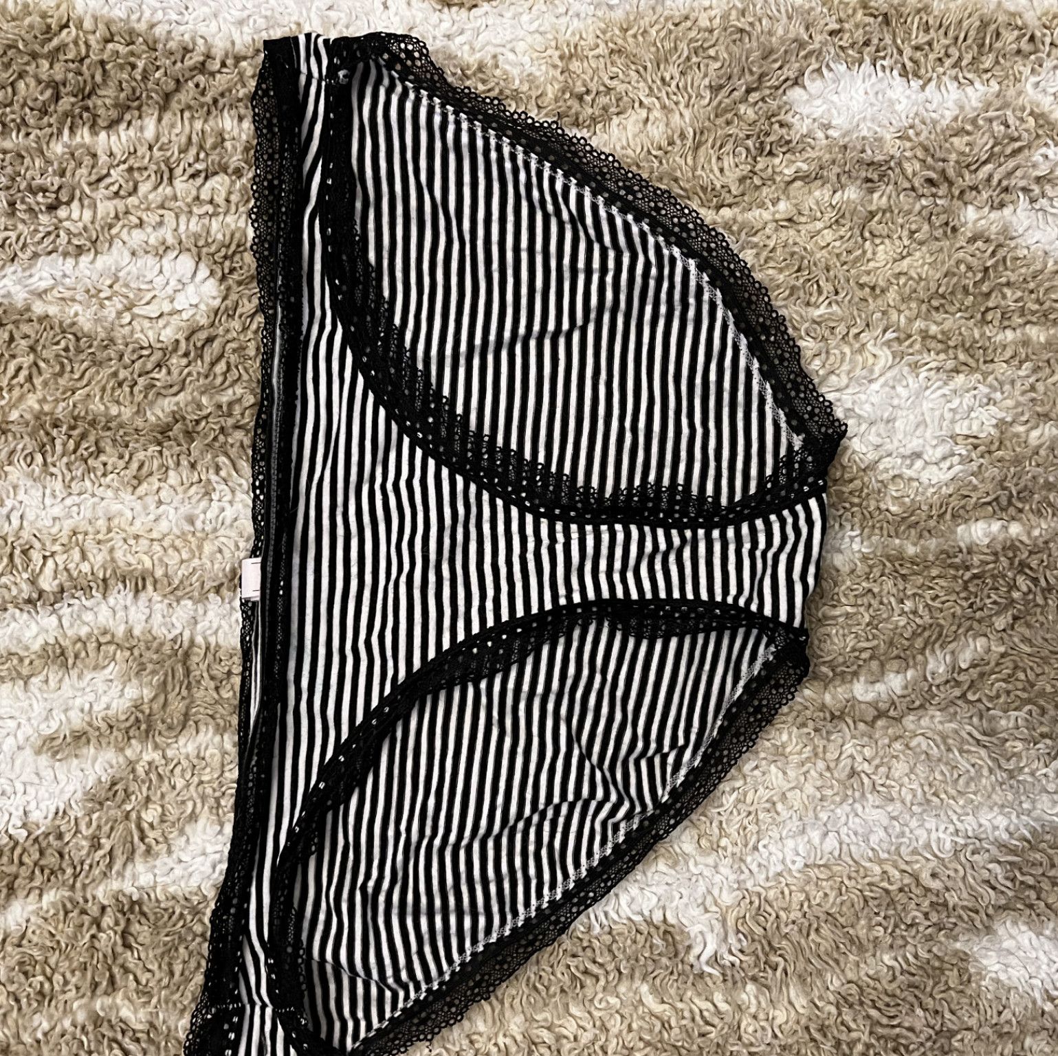 Striped cotton briefs