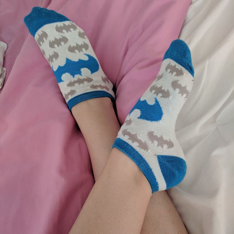 Two Pairs of Sweaty Batman Socks!