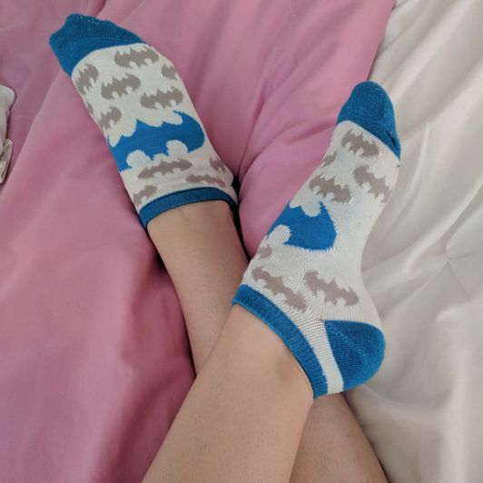 Two Pairs of Sweaty Batman Socks!