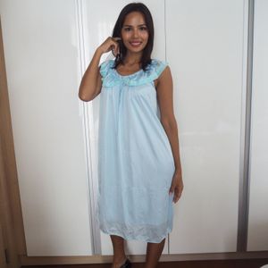 LIGHT BLUE NIGHTGOWN