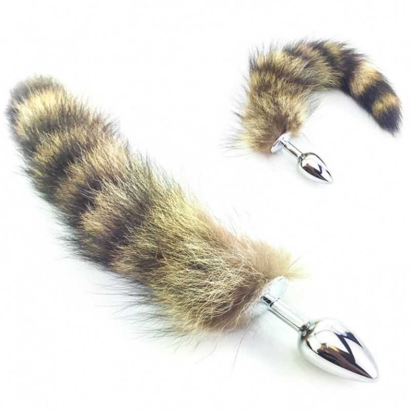 Raccoon Tail SS Intermediate Butt Plug