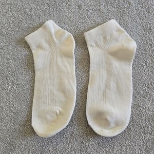 Cream trainer socks