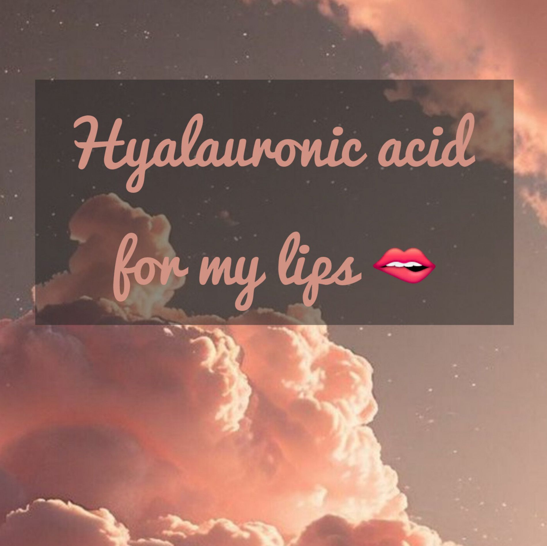 Hyalauronic ácid for my lips