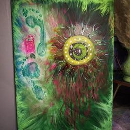 UV Glow Foot Fantasy Art