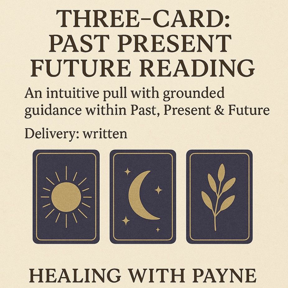 3 Card Past Present Future Reading