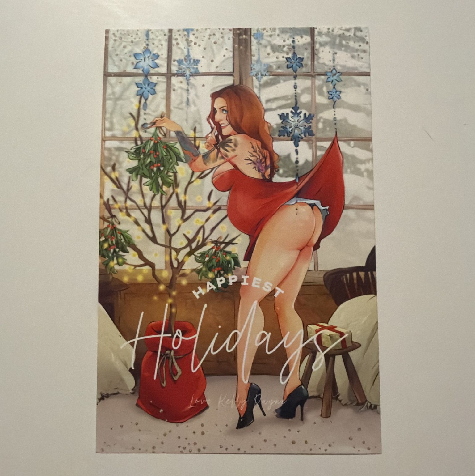 Pregnant Kelly Holiday Card