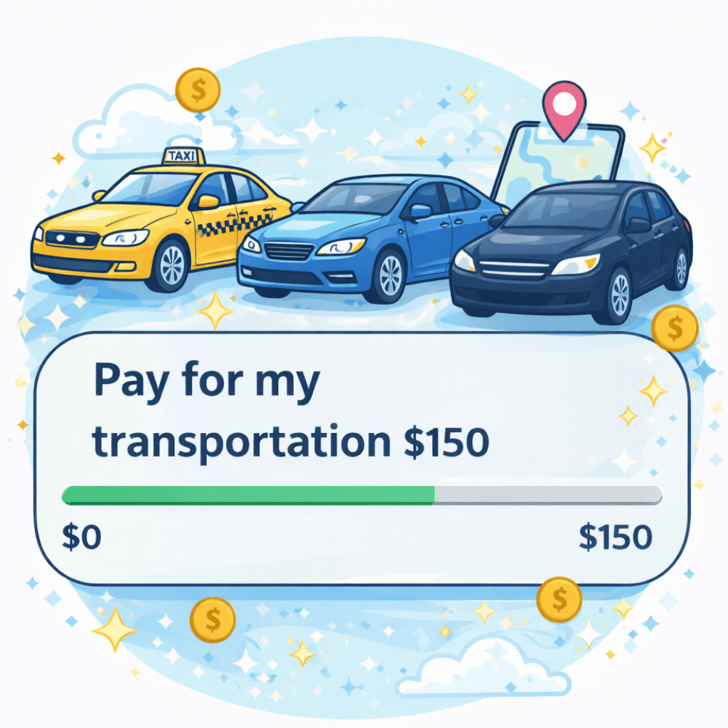 Pay for my transportation to collab heaven