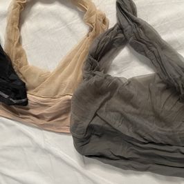 Worn seamless pantyhose
