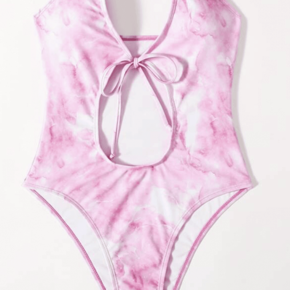 Pink One Piece Swimsuit