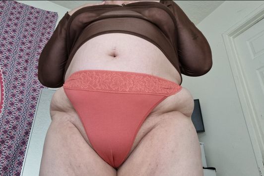 filthy light orange thong
