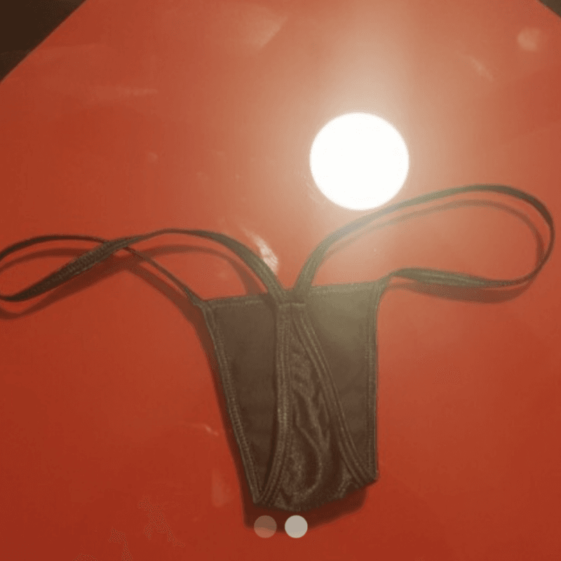 Black micro thong