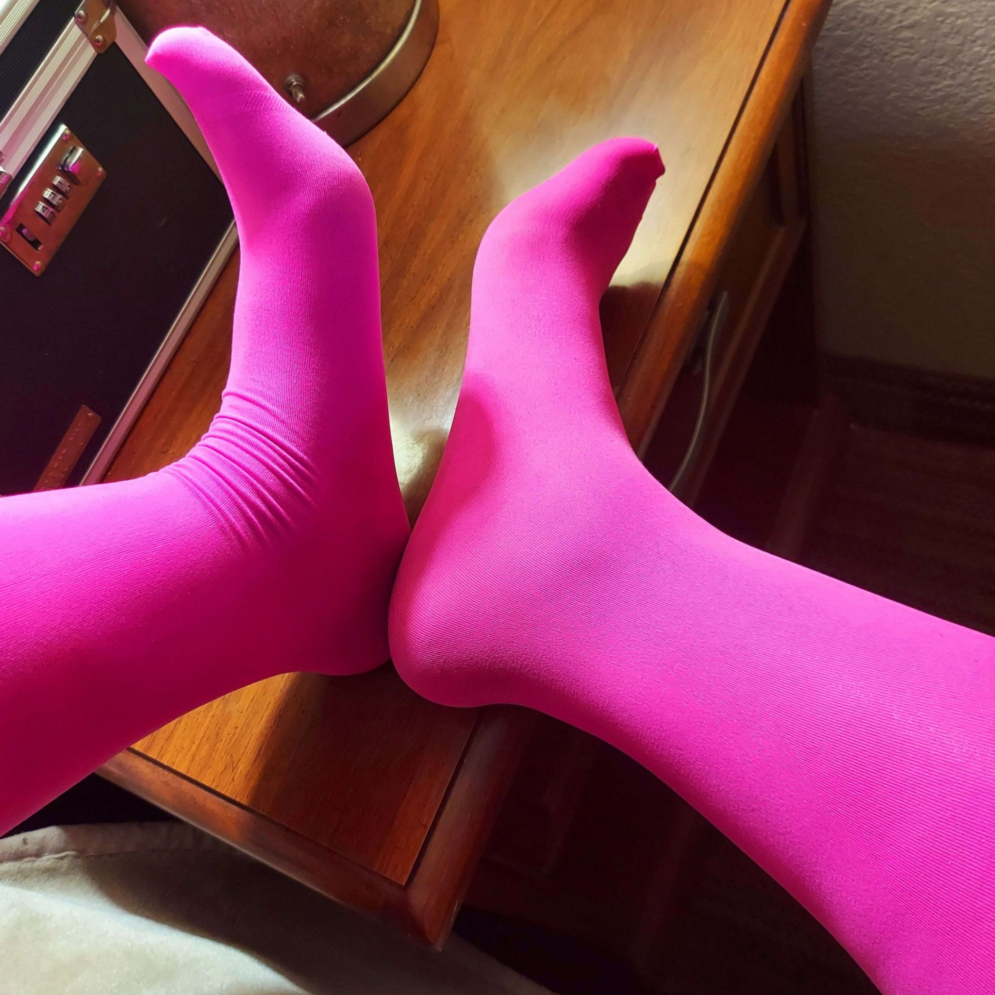 Nylon Neon Pink Stockings