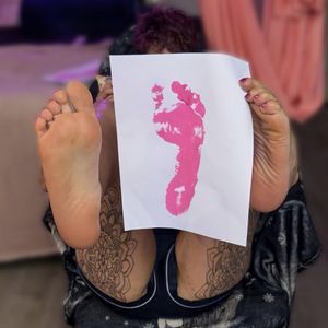 Pink Foot Print