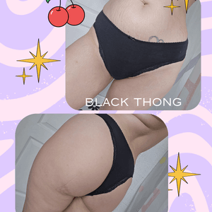 Black thong