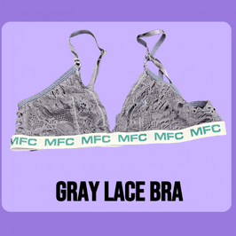 Gray Lace Bra