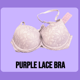 Purple Lace Bra